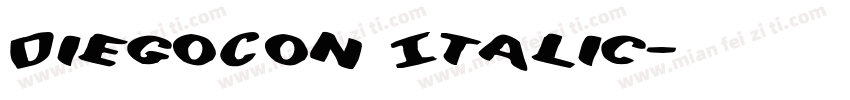 DiegoCon Italic字体转换
